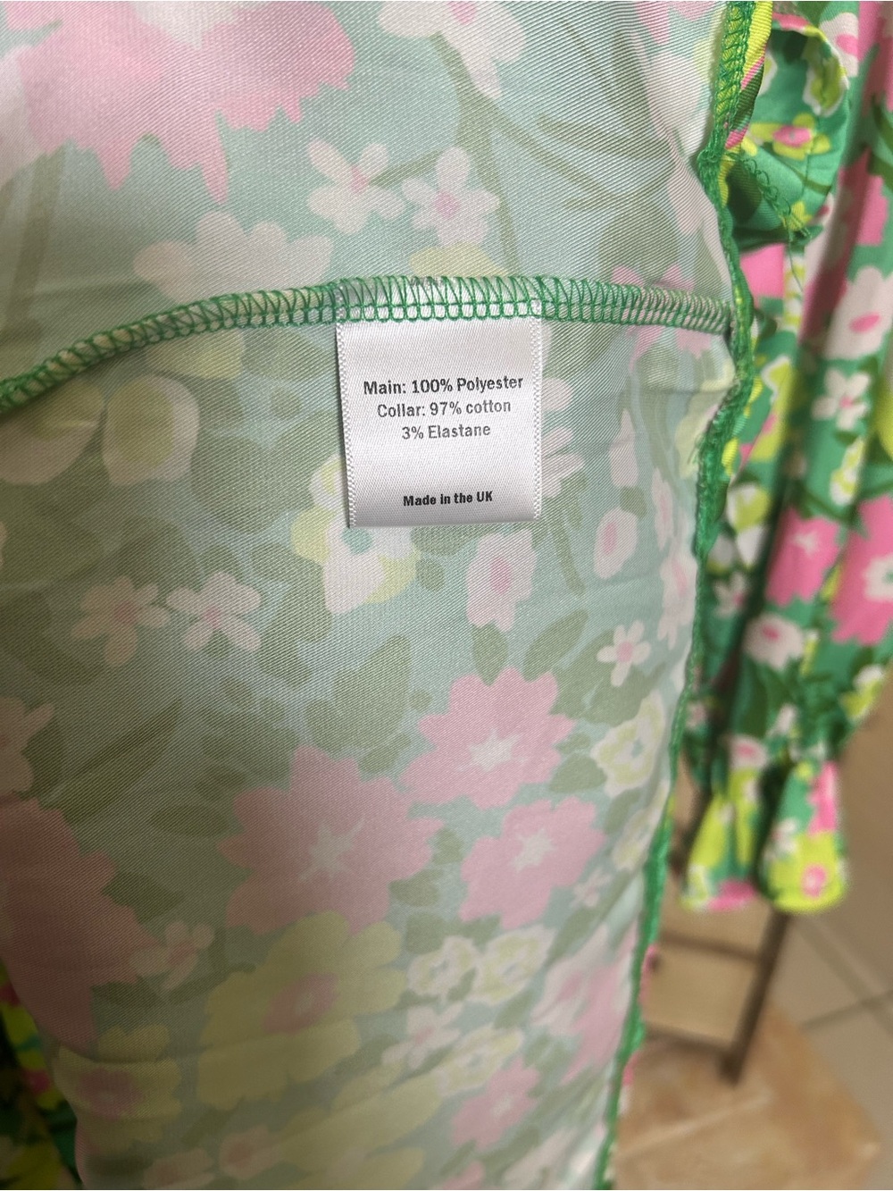 Twisted Wonder London Floral Peter Pan Collar Smock Mini Dress US 6 #136 - Picture 12 of 13